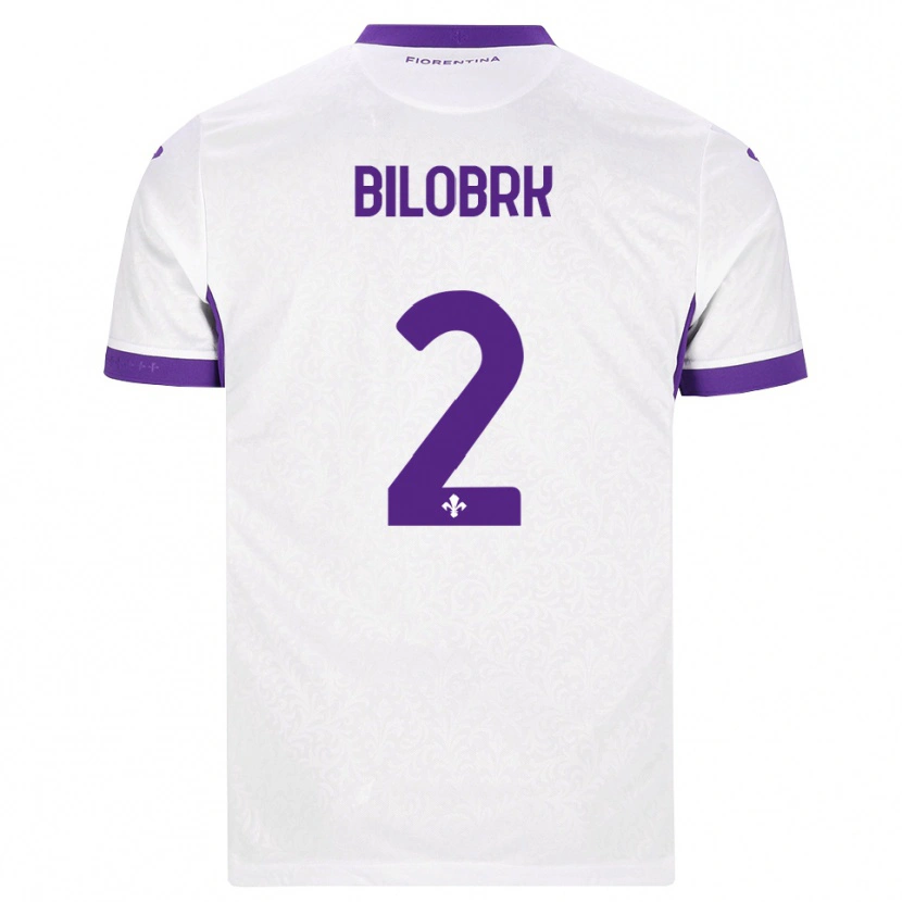 Danxen Criança Camisola Ante Bilobrk #2 Branco Roxo Alternativa 2026/27 Camisa
