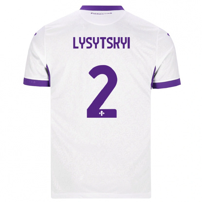 Danxen Criança Camisola Andriy Lysytskyi #2 Branco Roxo Alternativa 2026/27 Camisa