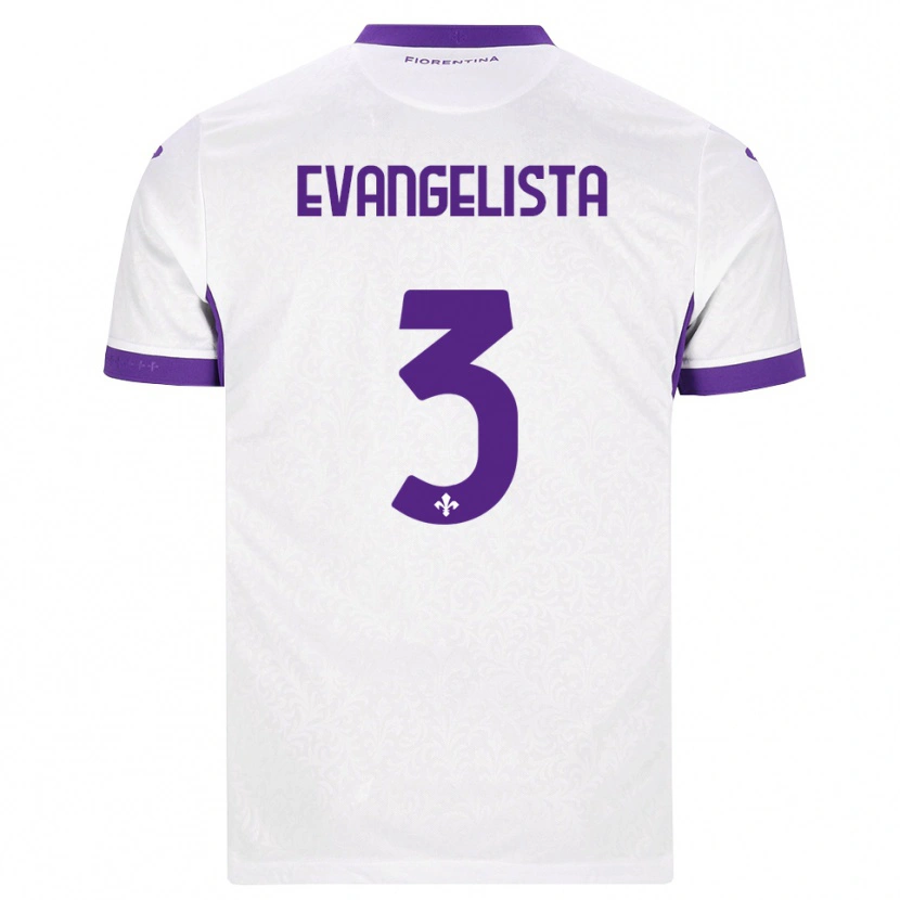 Danxen Criança Camisola Carlo Evangelista #3 Branco Roxo Alternativa 2026/27 Camisa