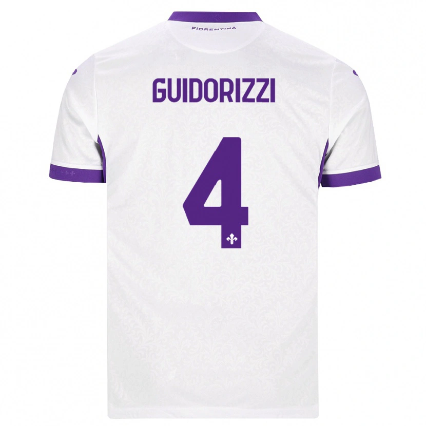Danxen Criança Camisola Riccardo Guidorizzi #4 Branco Roxo Alternativa 2026/27 Camisa