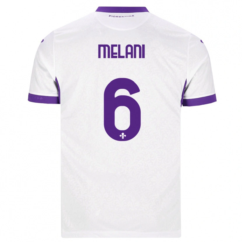 Danxen Criança Camisola Federico Melani #6 Branco Roxo Alternativa 2026/27 Camisa