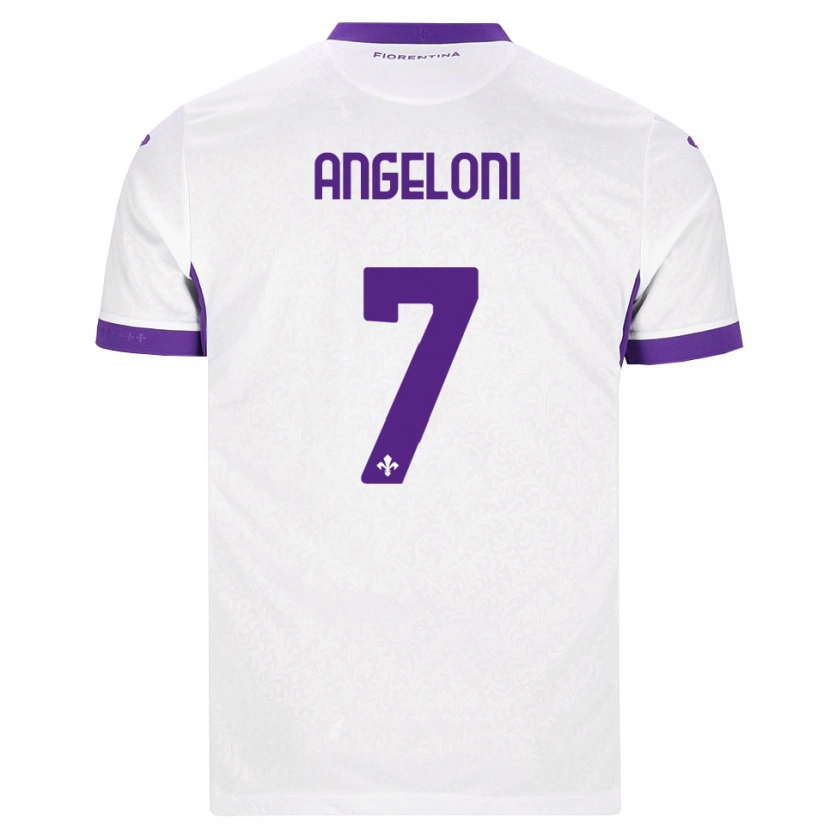 Danxen Criança Camisola Alberto Angeloni #7 Branco Roxo Alternativa 2026/27 Camisa
