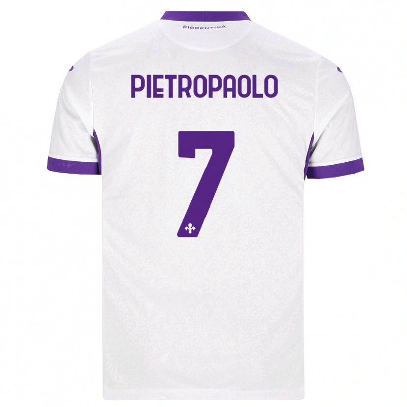 Danxen Criança Camisola Mario Pietropaolo #7 Branco Roxo Alternativa 2026/27 Camisa