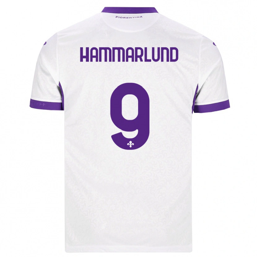 Danxen Criança Camisola Pauline Hammarlund #9 Branco Roxo Alternativa 2026/27 Camisa