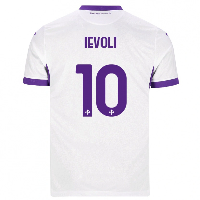 Danxen Criança Camisola Mattia Ievoli #10 Branco Roxo Alternativa 2026/27 Camisa