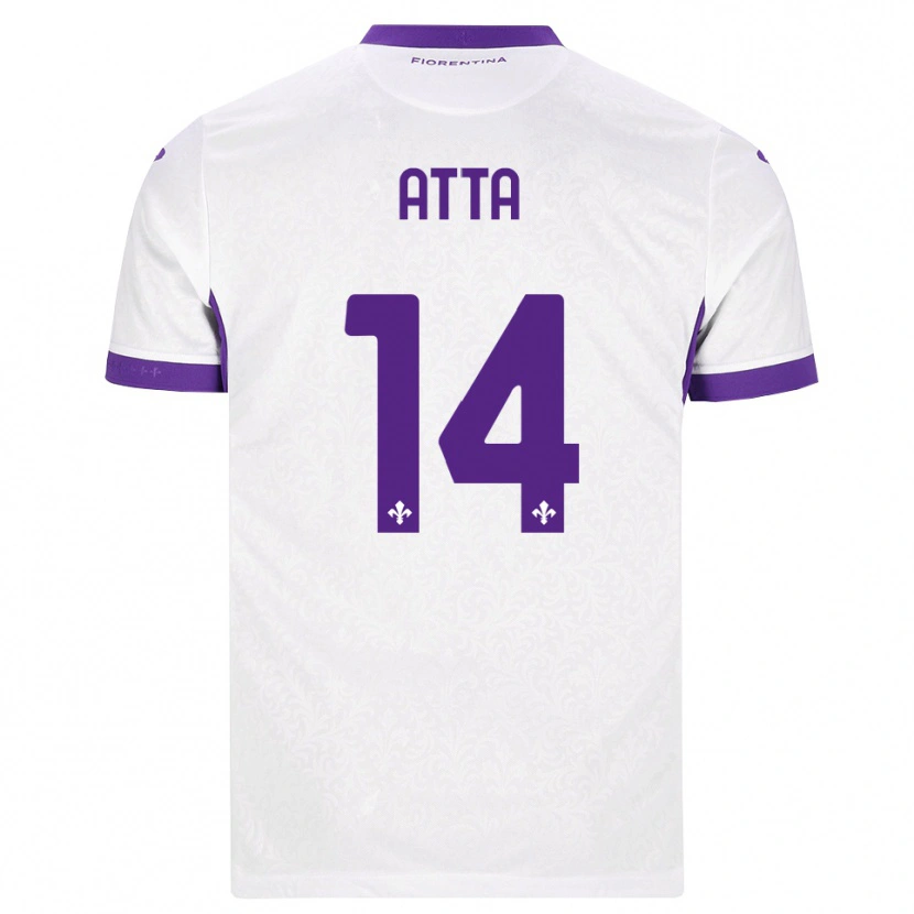 Danxen Criança Camisola Arthur Atta #14 Branco Roxo Alternativa 2026/27 Camisa