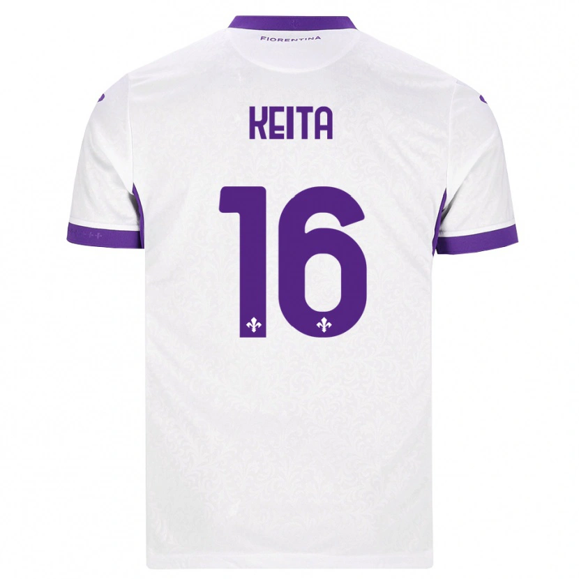 Danxen Criança Camisola Bala Keita #16 Branco Roxo Alternativa 2026/27 Camisa