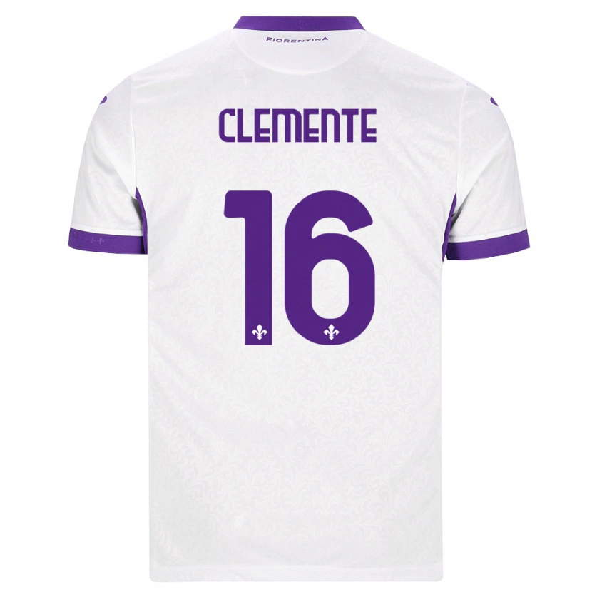 Danxen Criança Camisola Raffaele Clemente #16 Branco Roxo Alternativa 2026/27 Camisa