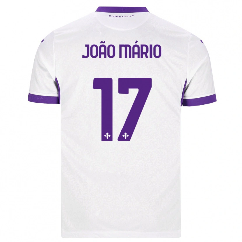 Danxen Criança Camisola João Mário #17 Branco Roxo Alternativa 2026/27 Camisa