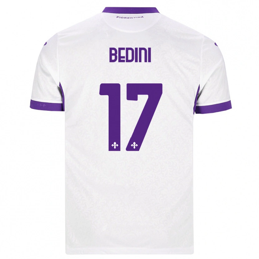 Danxen Criança Camisola Benedetta Bedini #17 Branco Roxo Alternativa 2026/27 Camisa