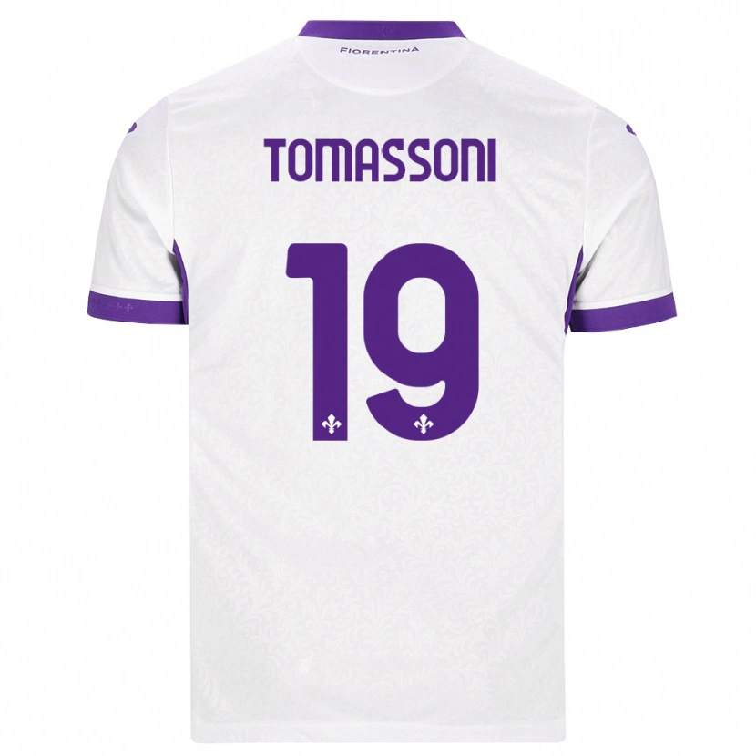 Danxen Criança Camisola Emma Tomassoni #19 Branco Roxo Alternativa 2026/27 Camisa