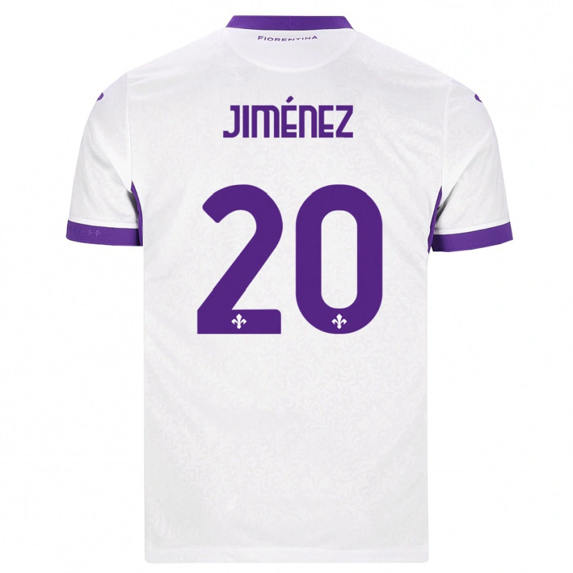 Danxen Criança Camisola Álex Jiménez #20 Branco Roxo Alternativa 2026/27 Camisa
