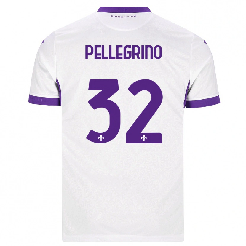 Danxen Criança Camisola Mateo Pellegrino #32 Branco Roxo Alternativa 2026/27 Camisa