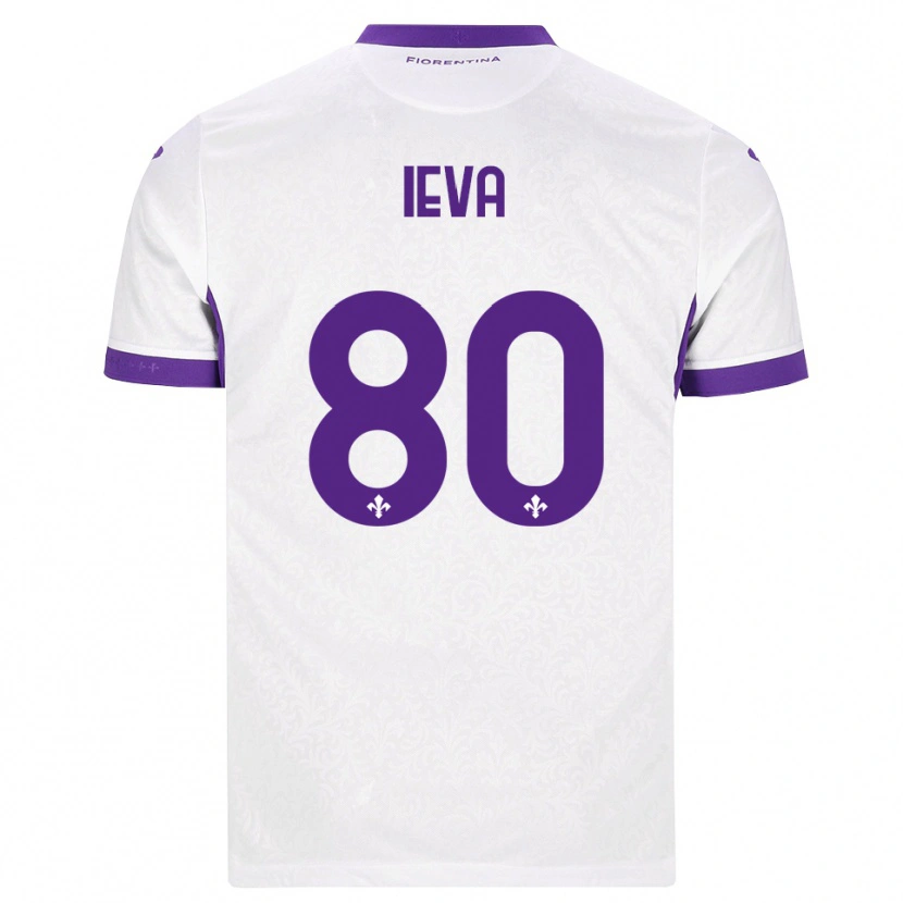 Danxen Criança Camisola Stella Ieva #80 Branco Roxo Alternativa 2026/27 Camisa