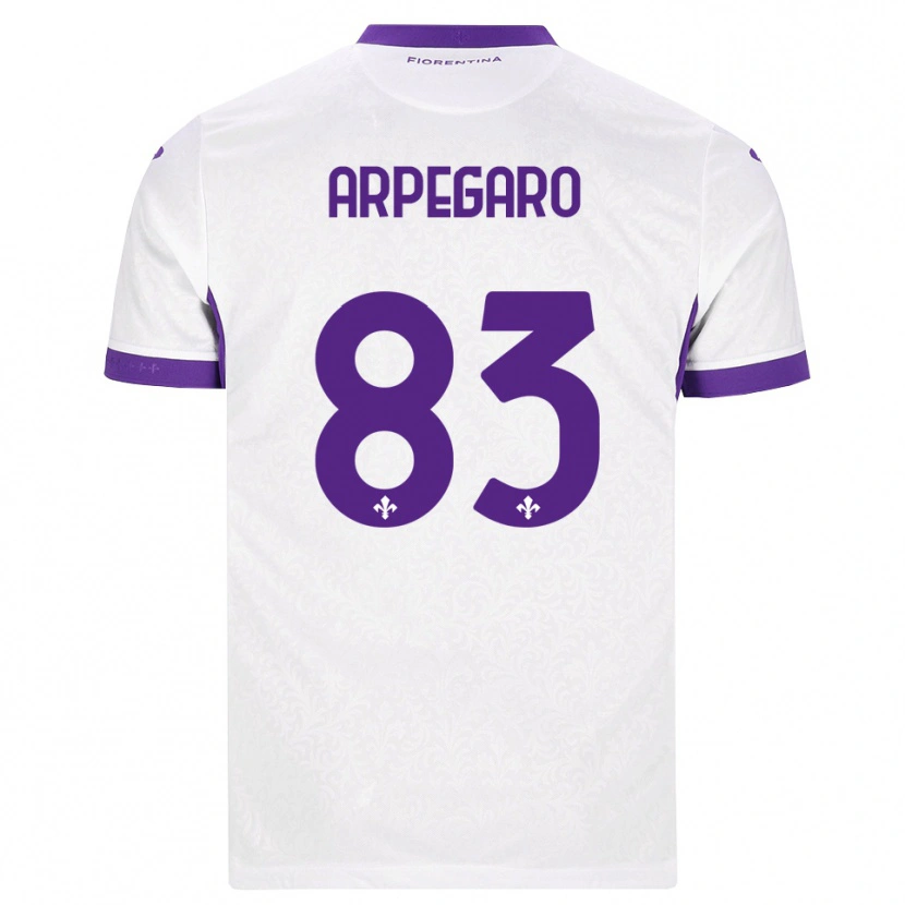 Danxen Criança Camisola Sofia Arpegaro #83 Branco Roxo Alternativa 2026/27 Camisa