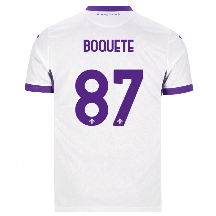 Danxen Criança Camisola Veronica Boquete #87 Branco Roxo Alternativa 2026/27 Camisa
