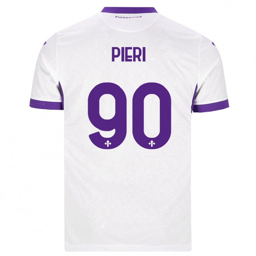 Danxen Criança Camisola Arianna Pieri #90 Branco Roxo Alternativa 2026/27 Camisa