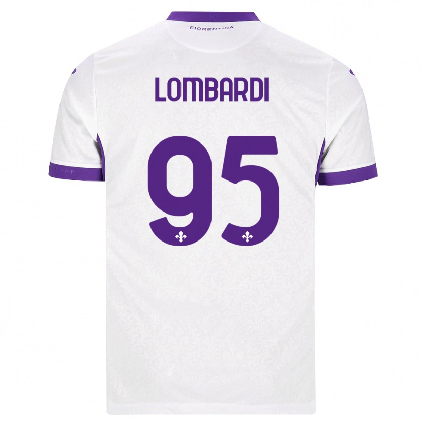 Danxen Criança Camisola Emma Lombardi #95 Branco Roxo Alternativa 2026/27 Camisa