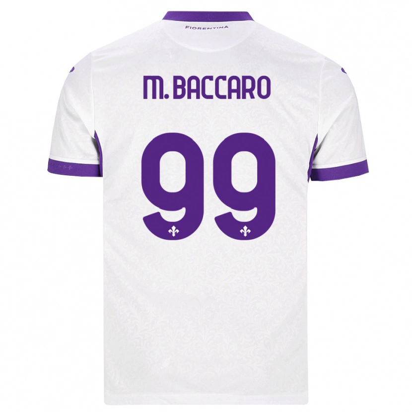 Danxen Criança Camisola Giulia Maria Baccaro #99 Branco Roxo Alternativa 2026/27 Camisa