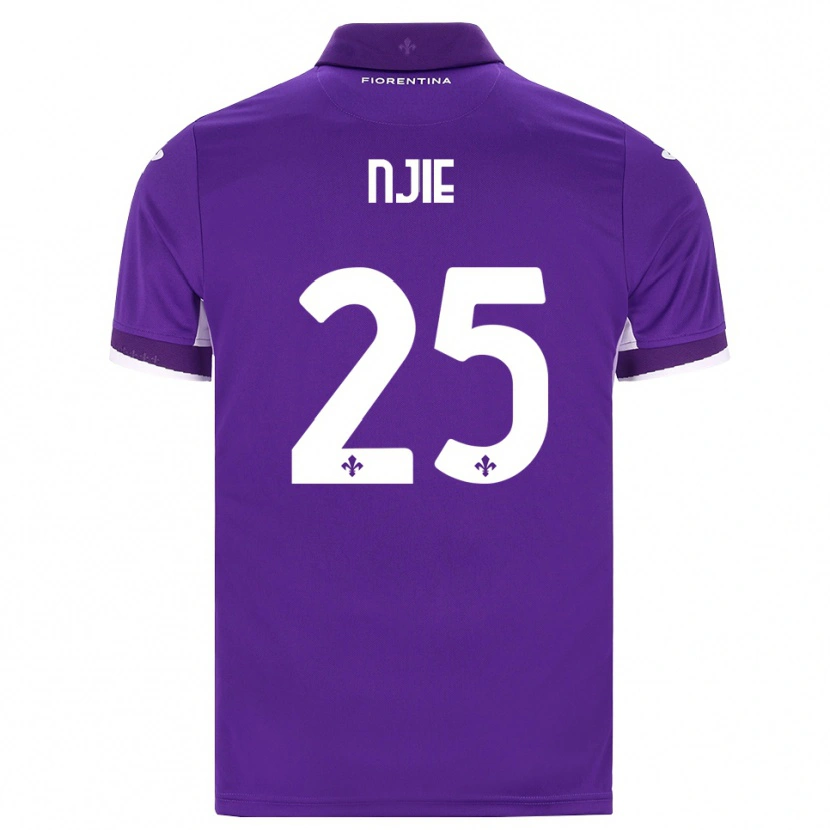Danxen Criança Camisola Alieu Njie #25 Roxo Branco Rosa Principal 2026/27 Camisa