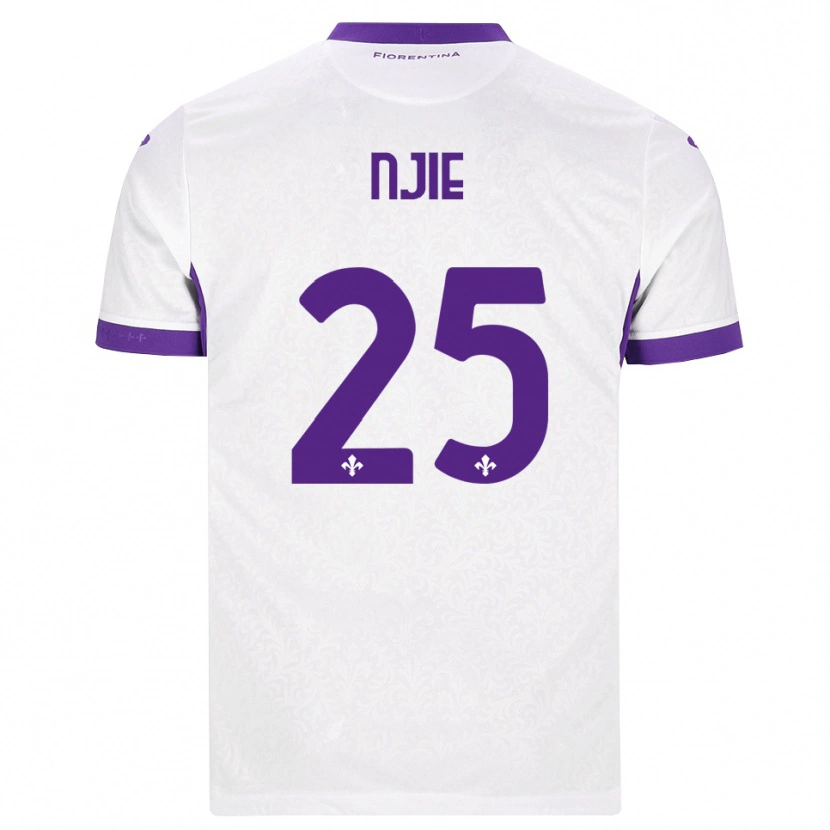 Danxen Criança Camisola Alieu Njie #25 Branco Roxo Alternativa 2026/27 Camisa