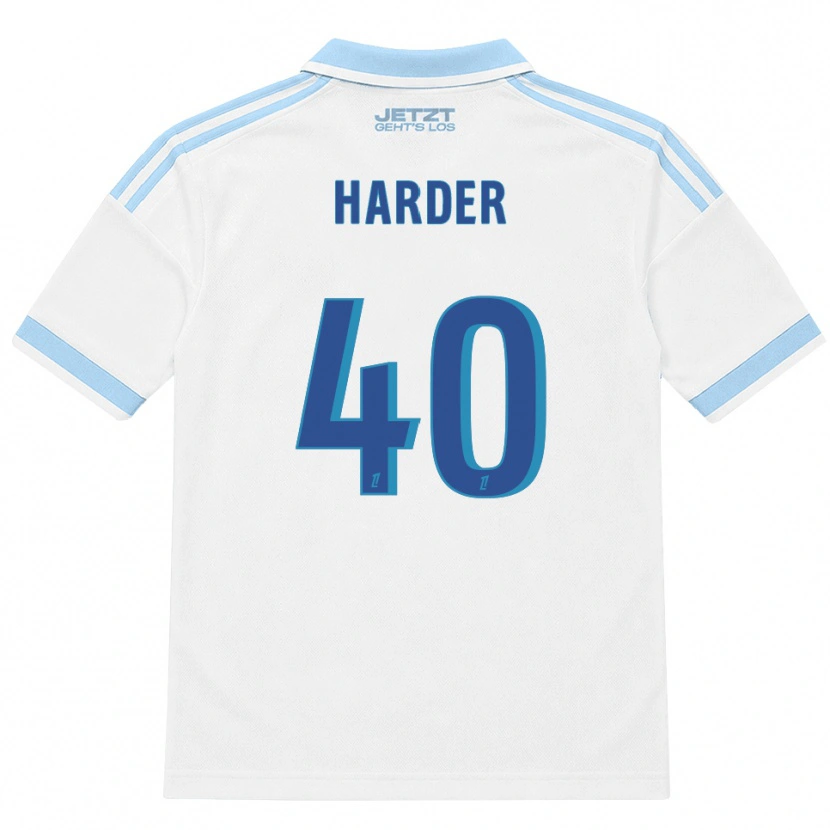 Danxen Criança Camisola Conrad Harder #40 Azul Céu Claro Branco Vermelho Alternativa 2026/27 Camisa