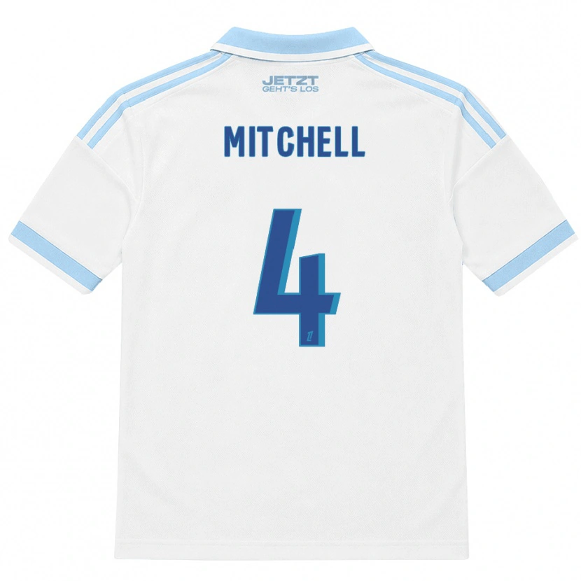 Danxen Homem Camisola Jeyland Mitchell #4 Azul Céu Claro Branco Vermelho Alternativa 2026/27 Camisa