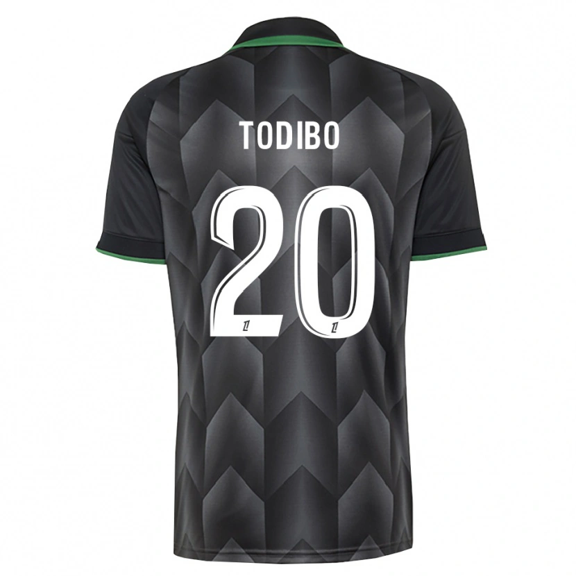 Danxen Homem Camisola Jean-Clair Todibo #20 Branco Preto Verde Alternativa 2026/27 Camisa