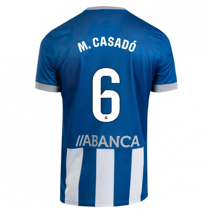Danxen Homem Camisola Marc Casadó #6 Azul Cinza Branco Principal 2026/27 Camisa