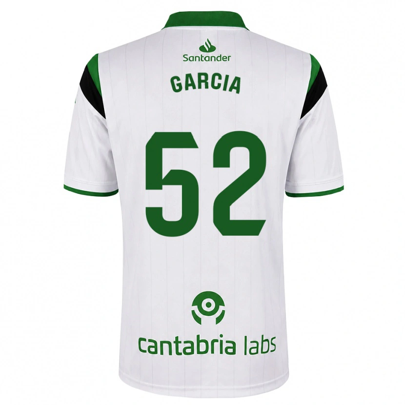 Danxen Homem Camisola Pablo García #52 Branco Verde Preto Principal 2026/27 Camisa