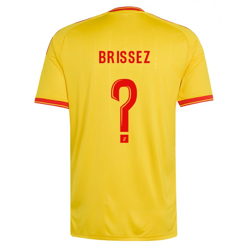 Danxen Homem Camisola Baptiste Brissez #0 Dourado Laranja Vermelho Principal 2026/27 Camisa