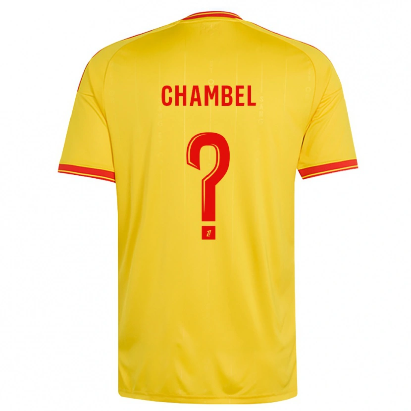 Danxen Homem Camisola Djibril Chambel #0 Dourado Laranja Vermelho Principal 2026/27 Camisa