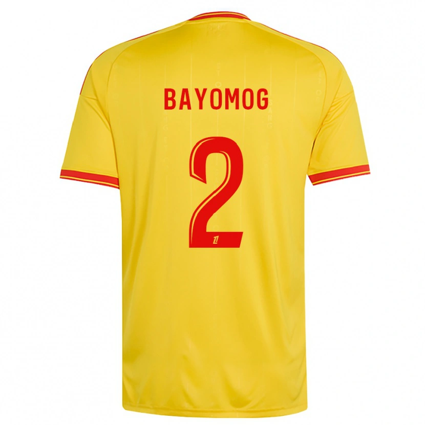 Danxen Homem Camisola Hugo Bayomog #2 Dourado Laranja Vermelho Principal 2026/27 Camisa