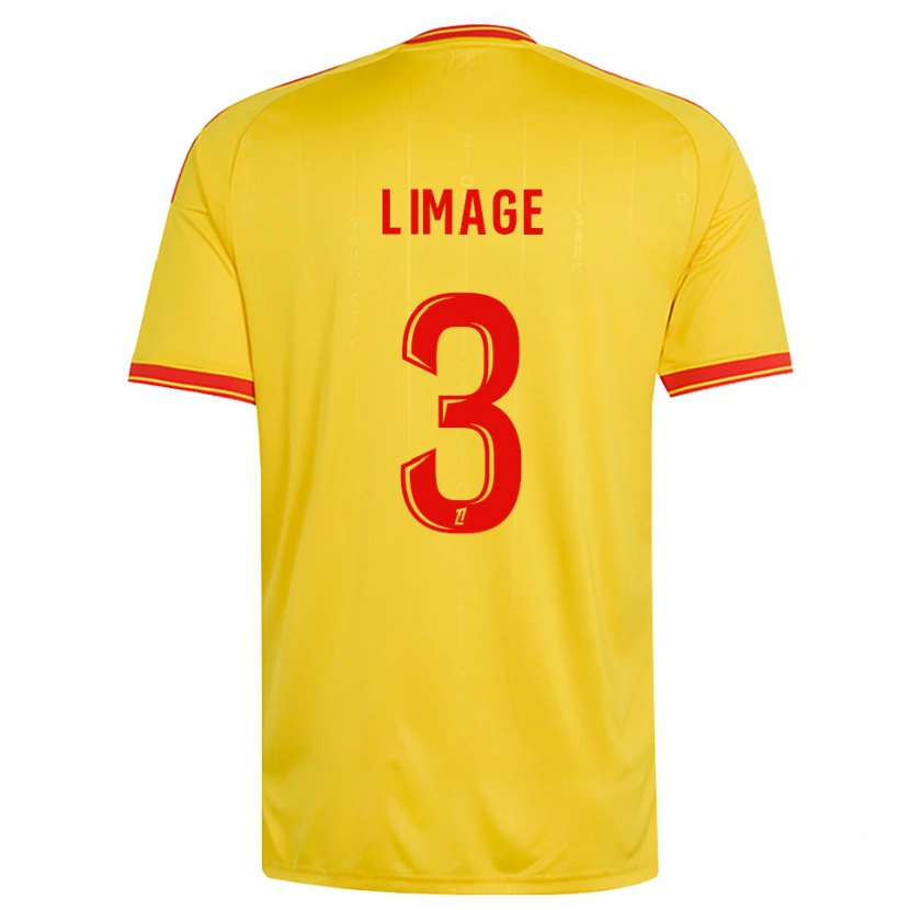Danxen Homem Camisola Jennyfer Limage #3 Dourado Laranja Vermelho Principal 2026/27 Camisa