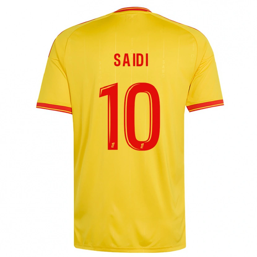 Danxen Homem Camisola Kahissa Saïdi #10 Dourado Laranja Vermelho Principal 2026/27 Camisa