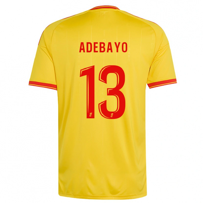 Danxen Homem Camisola Kamil Adebayo #13 Dourado Laranja Vermelho Principal 2026/27 Camisa