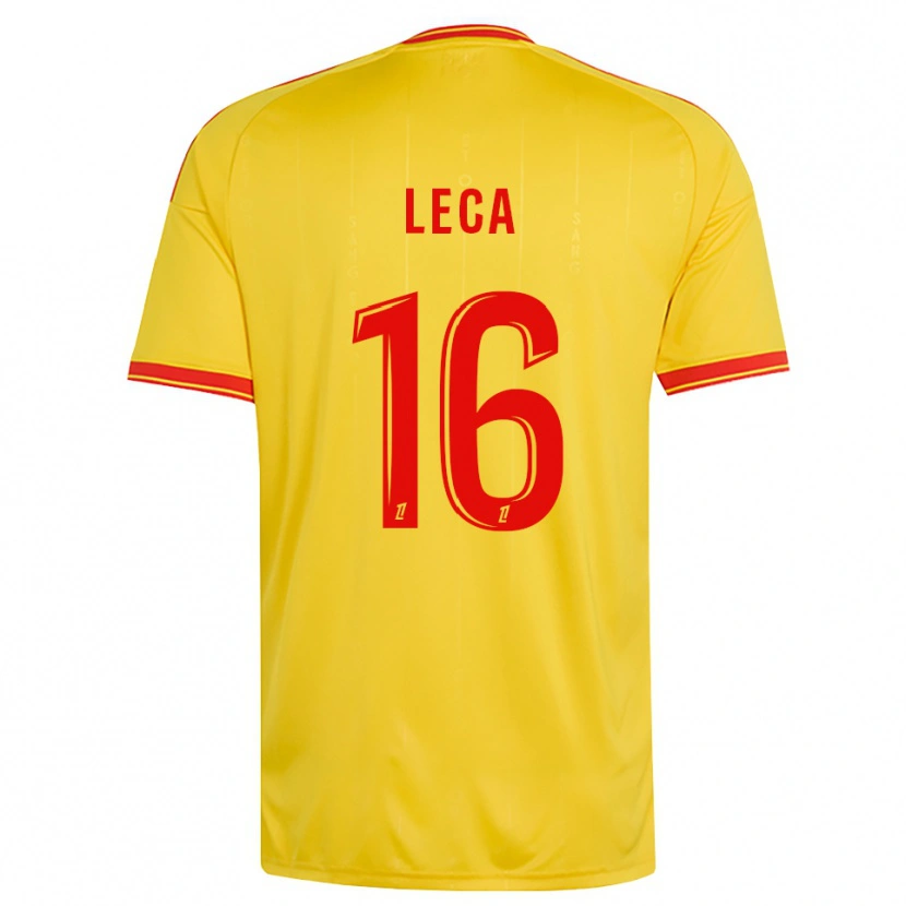 Danxen Homem Camisola Jean-Louis Leca #16 Dourado Laranja Vermelho Principal 2026/27 Camisa