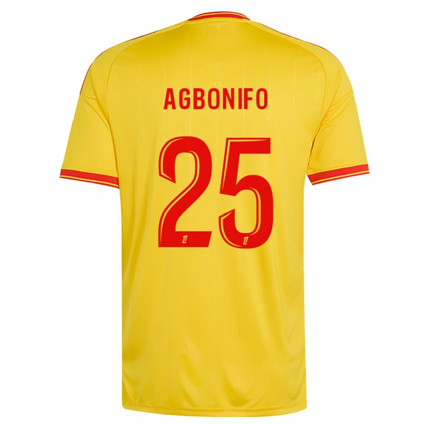 Danxen Homem Camisola Jeremy Agbonifo #25 Dourado Laranja Vermelho Principal 2026/27 Camisa