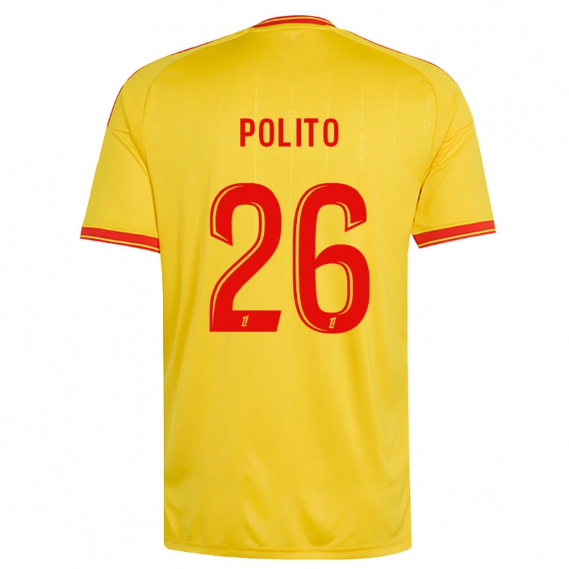 Danxen Homem Camisola Carla Polito #26 Dourado Laranja Vermelho Principal 2026/27 Camisa