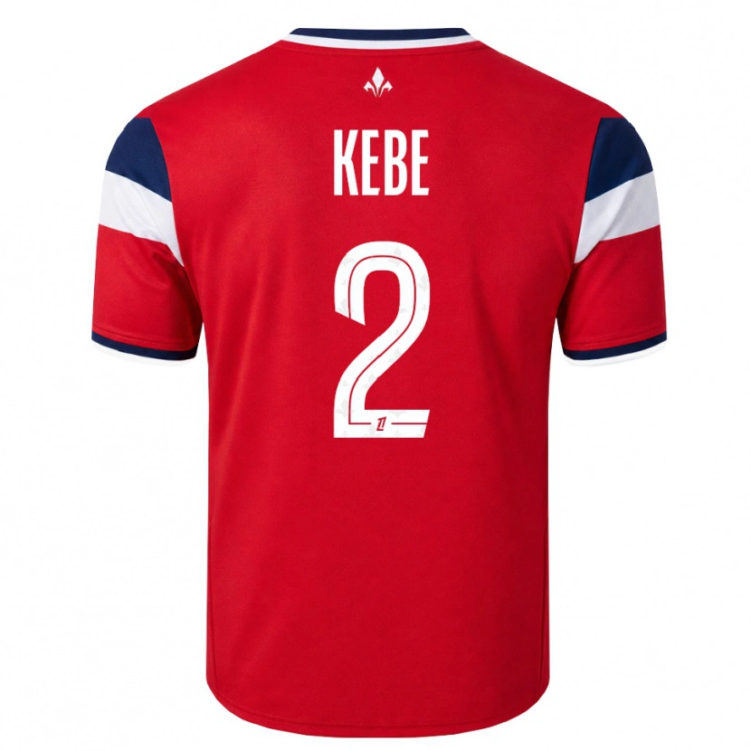 Danxen Homem Camisola Hamadi Kebe #2 Vermelho Branco Azul Real Principal 2026/27 Camisa