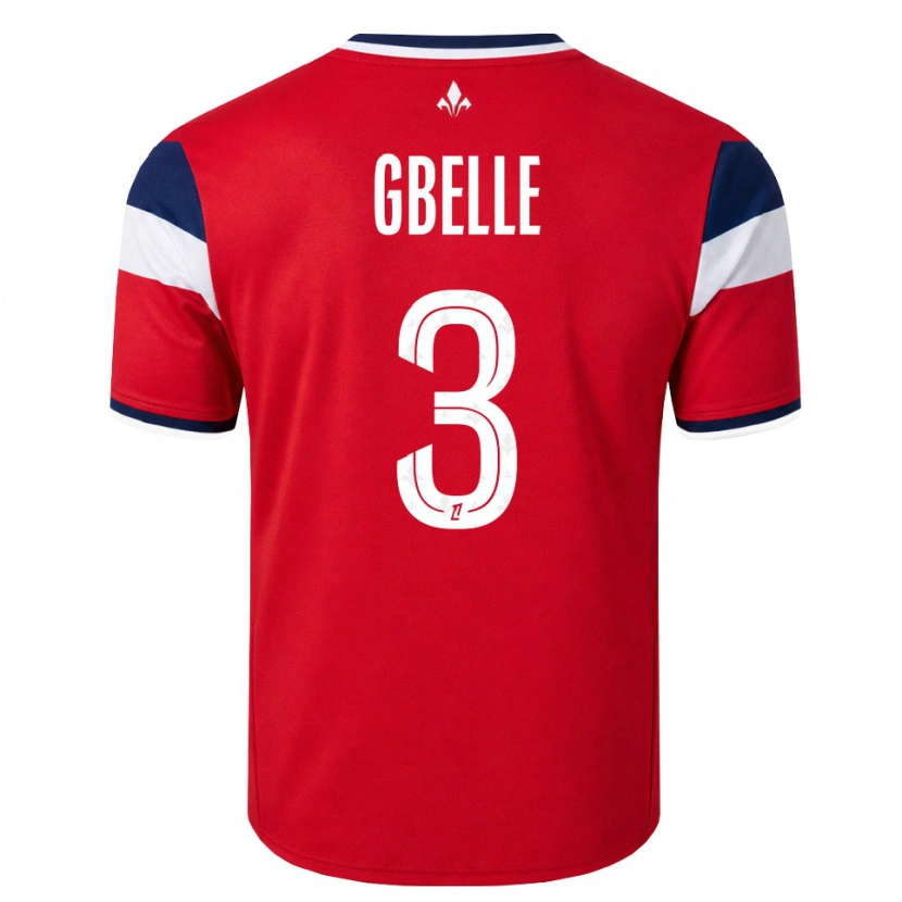 Danxen Homem Camisola Arthur Gbelle #3 Vermelho Branco Azul Real Principal 2026/27 Camisa