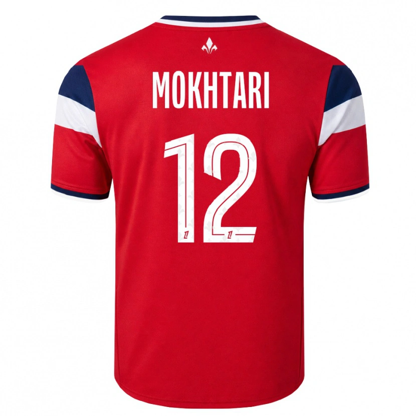 Danxen Homem Camisola Brahim Mokhtari #12 Vermelho Branco Azul Real Principal 2026/27 Camisa