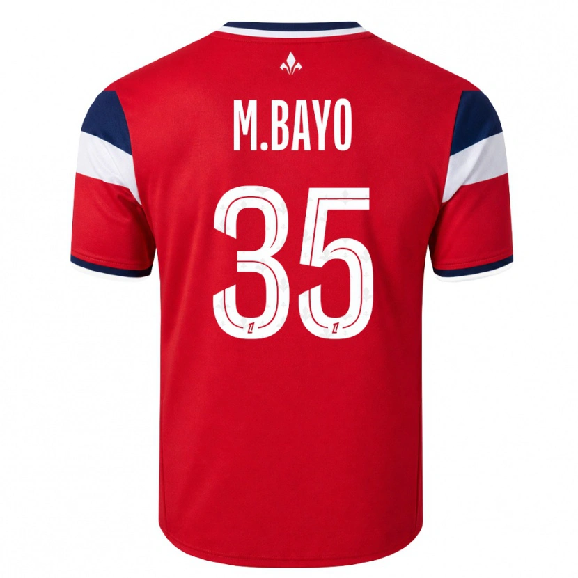 Danxen Homem Camisola Mohamed Bayo #35 Vermelho Branco Azul Real Principal 2026/27 Camisa