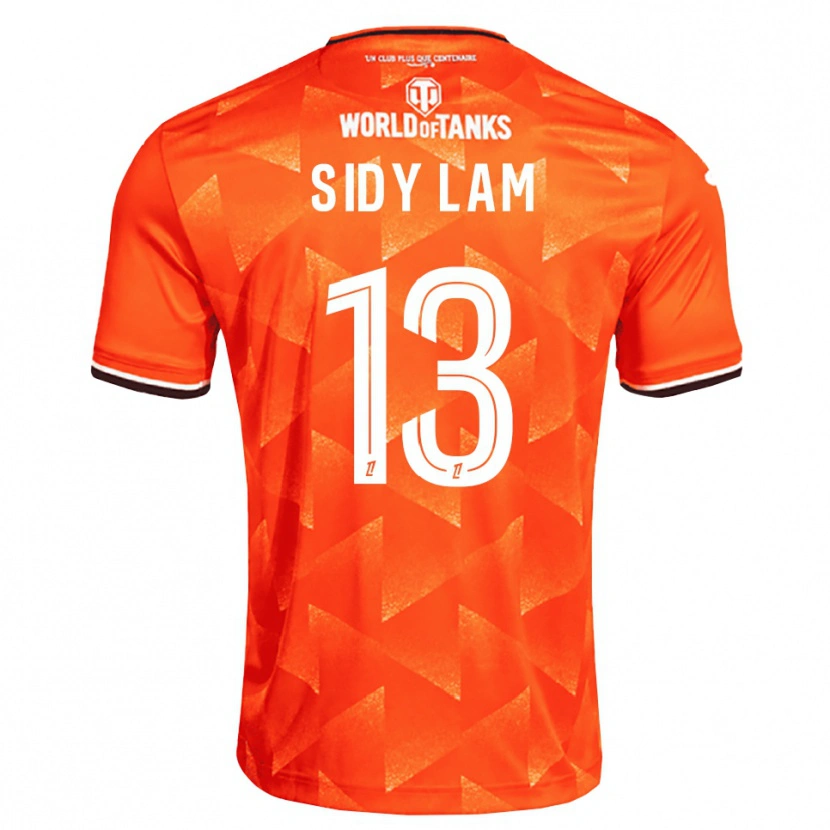 Danxen Homem Camisola Tapsirou Sidy Lam #13 Laranja Branco Preto Principal 2026/27 Camisa