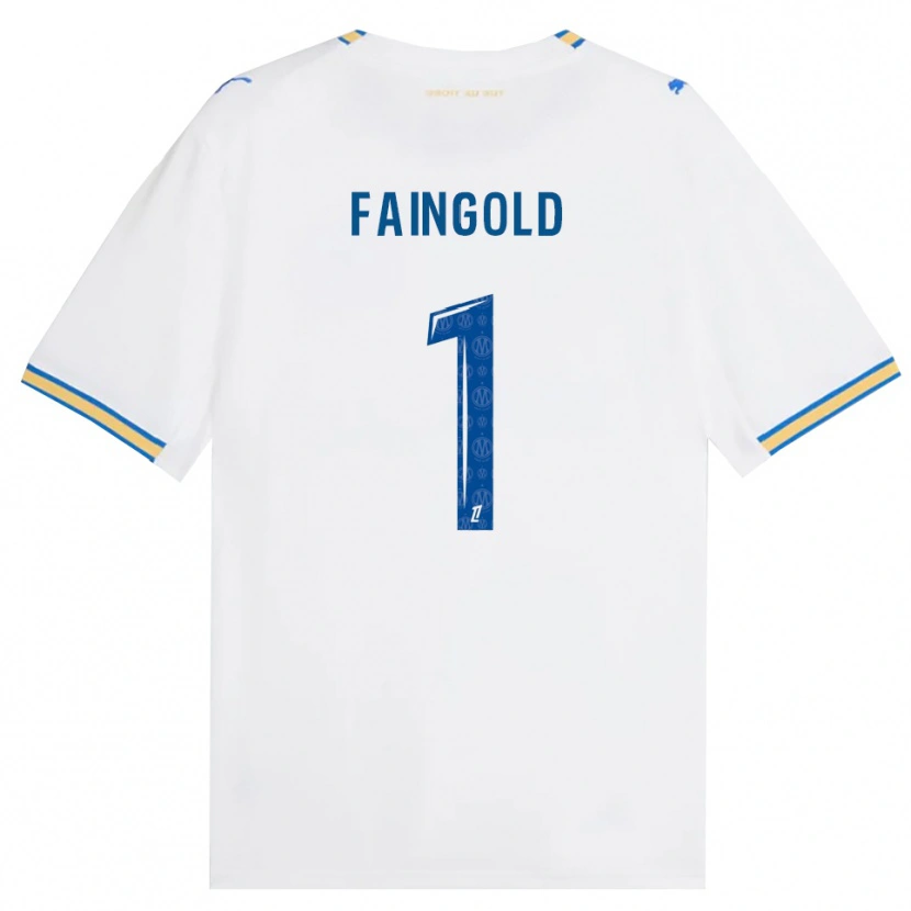 Danxen Homem Camisola Abbie Faingold #1 Azul Dodger Branco Principal 2026/27 Camisa
