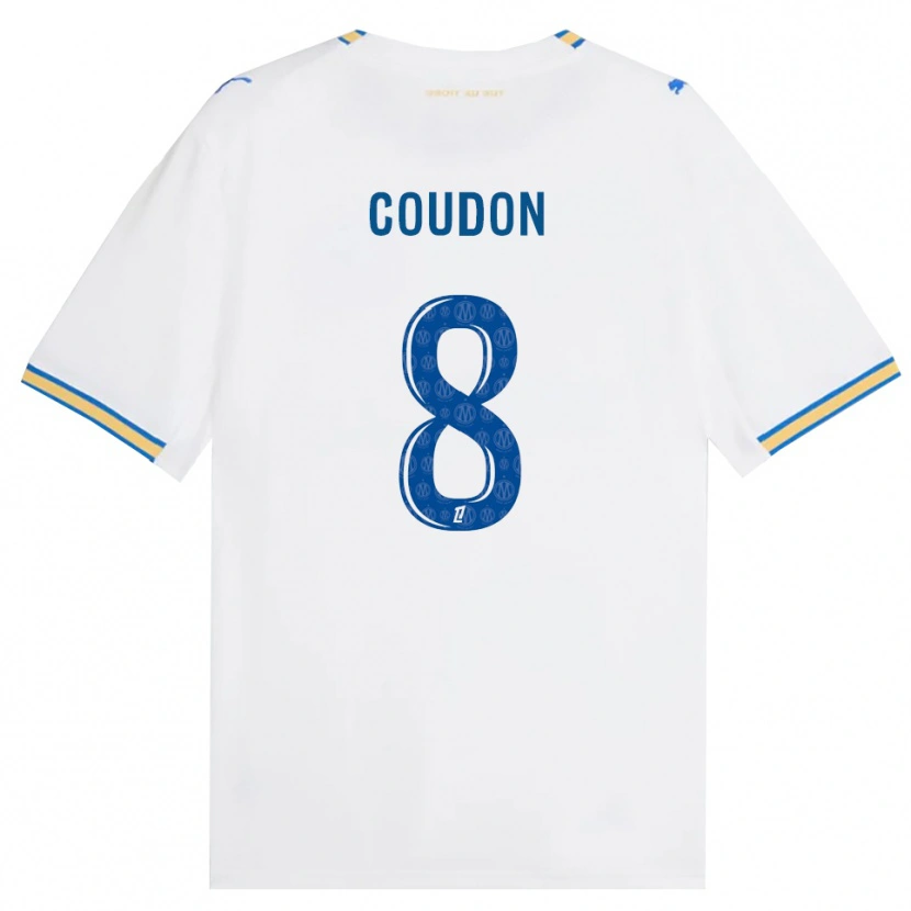 Danxen Homem Camisola Marine Coudon #8 Azul Dodger Branco Principal 2026/27 Camisa