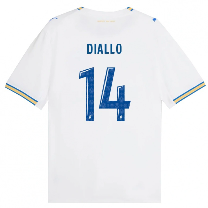 Danxen Homem Camisola Eliès Diallo #14 Azul Dodger Branco Principal 2026/27 Camisa