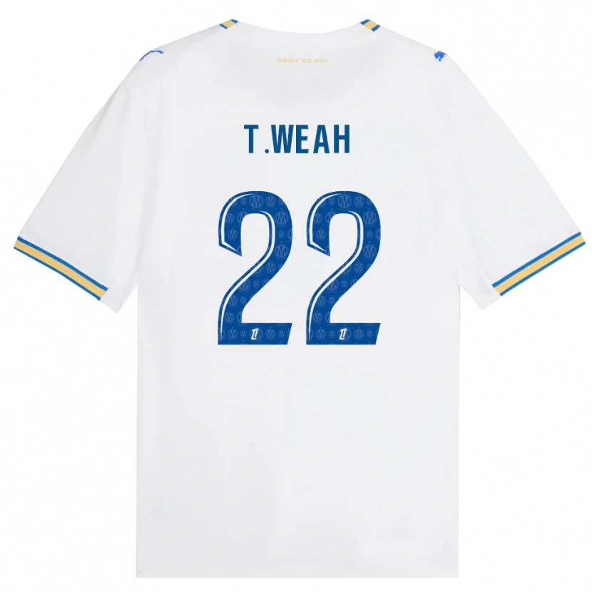 Danxen Homem Camisola Timothy Weah #22 Azul Dodger Branco Principal 2026/27 Camisa