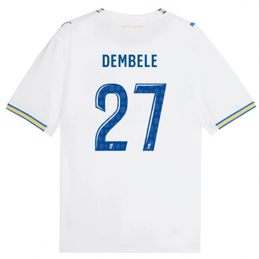 Danxen Homem Camisola Coumba Dembélé #27 Azul Dodger Branco Principal 2026/27 Camisa