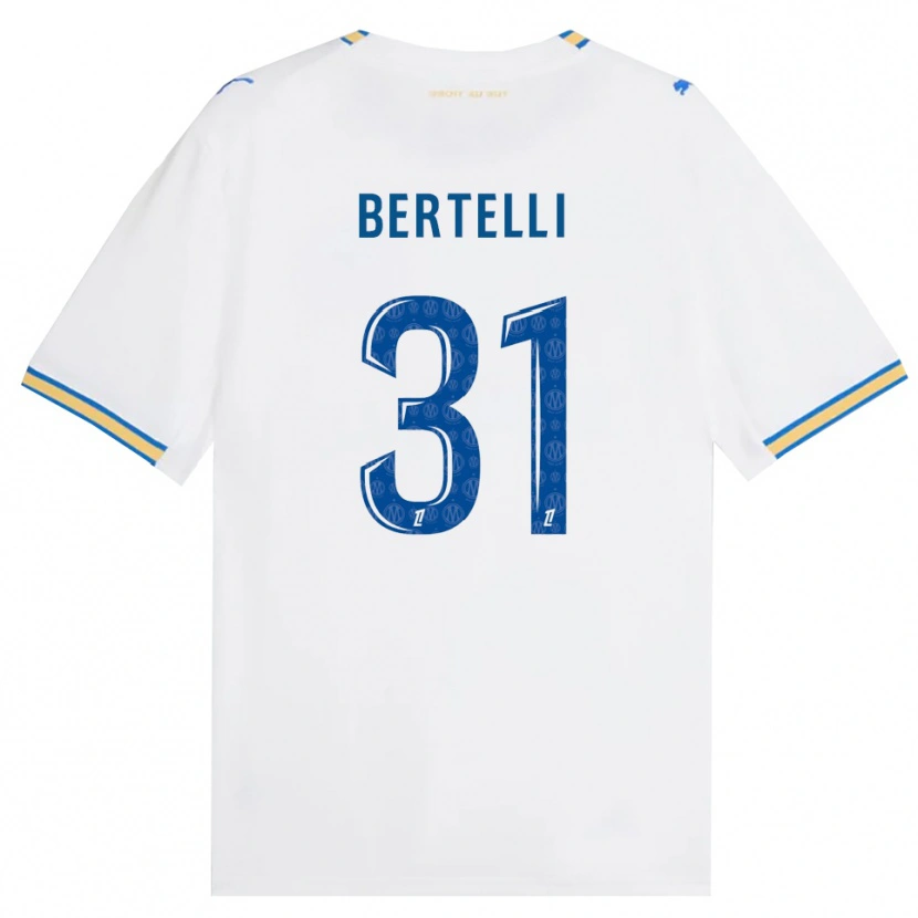 Danxen Homem Camisola Ugo Bertelli #31 Azul Dodger Branco Principal 2026/27 Camisa